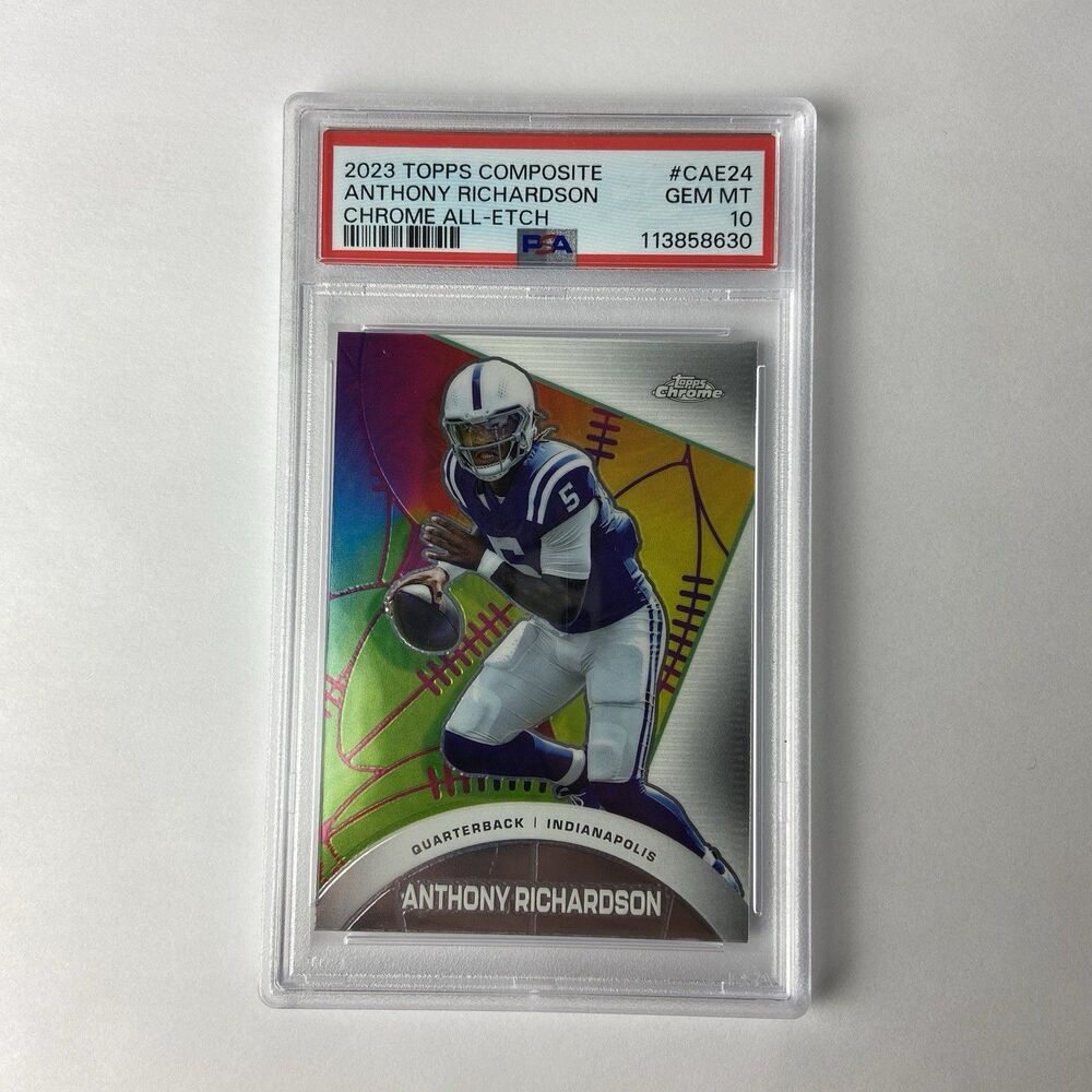 2023 Topps Composite Anthony Richardson Chrome All Etch PSA 10 Gem Mint CAE-24